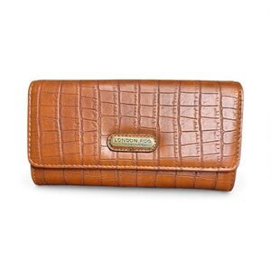 #1 London Fog Light Brown Long Wallet NWT